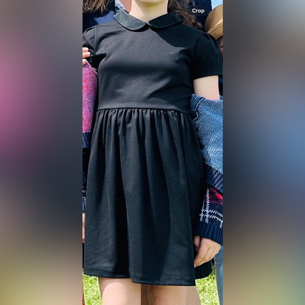 Polo by Ralph Lauren Black Kids Casual Dress size 12-14 Wednesday’s style collar